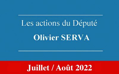 Newsletter Olivier Serva Juillet / Août 2022
