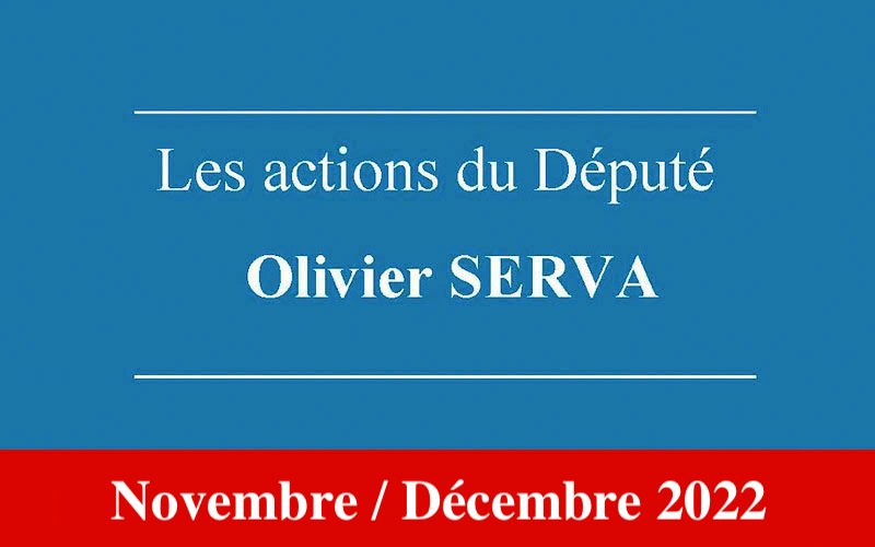 Newsletter Olivier Serva Novembre et Décembre 2022