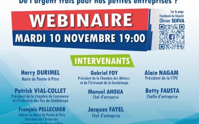 Olivier SERVA, vous invite ce mardi 10 novembre à 19h00 à la première édition de « Tann pou konprann » nos rencontres thématiques sur les activités parlementaires.