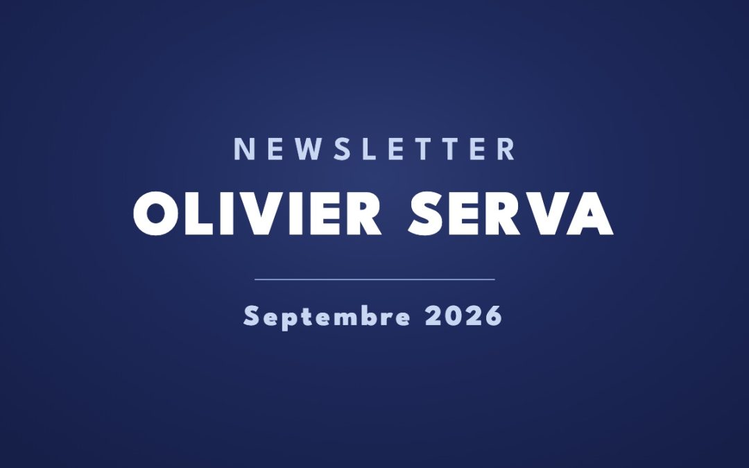 Newsletter Olivier Serva — septembre 2026